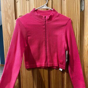 Sommer Ray Hot Pink Cropped Workout Jacket